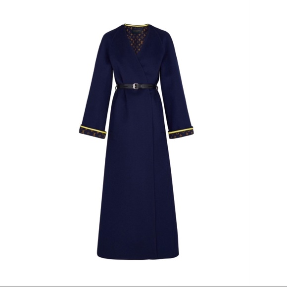 Louis Vuitton Long Wrap Coat with Belt - Picture 4 of 8